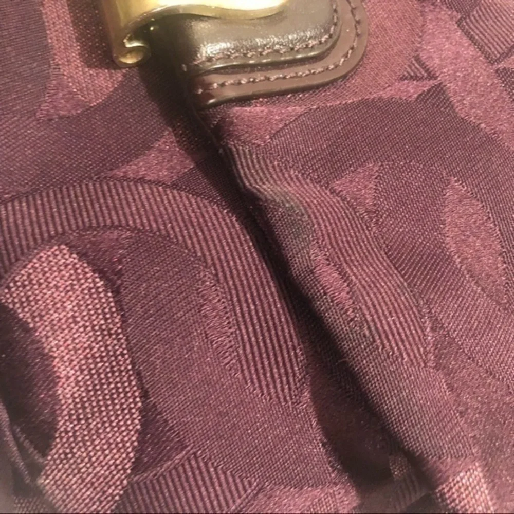 Coach purple chain link kirsten hobo bag
